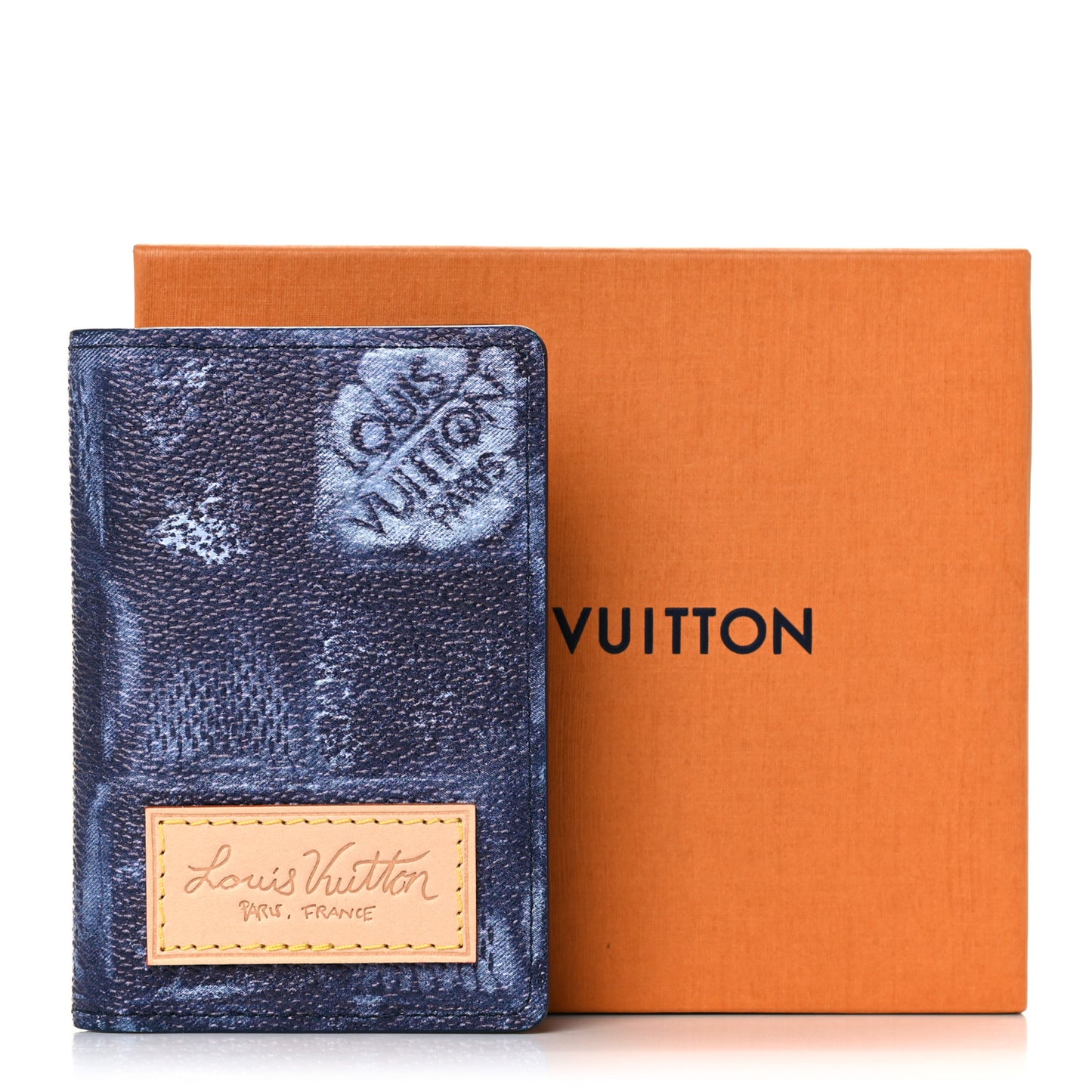 Damier Salt Pocket Organizer Ocean Blue