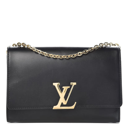 Louis Vuitton Calfskin Chain Louise GM Black 1 of 13