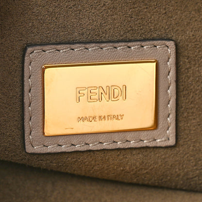 Fendi Vitello Seta Plexiglass Tortoise Medium Peekaboo Iconic Satchel Tortora 7 of 9