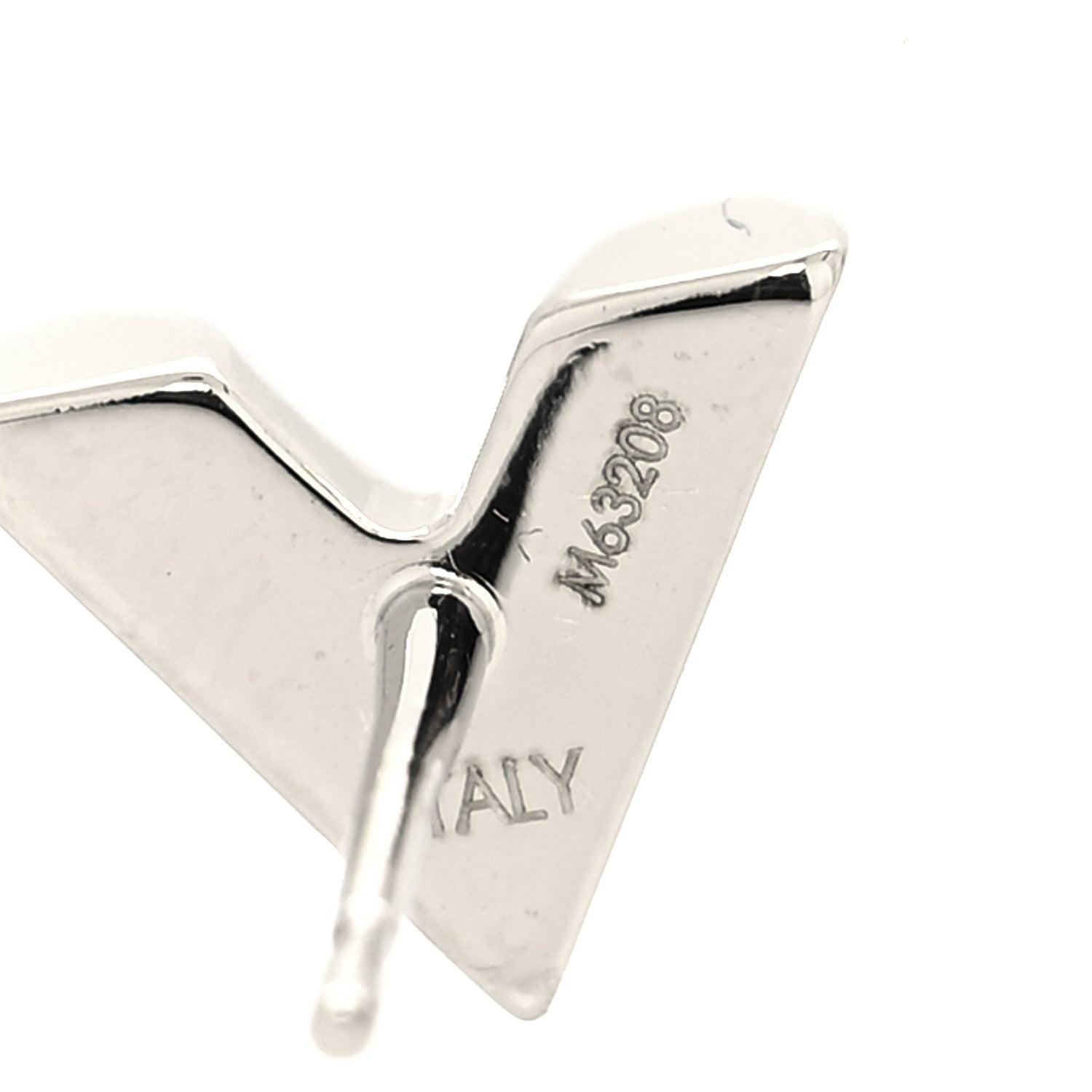 Louis Vuitton Essential V Stud Earrings Silver 4 of 4