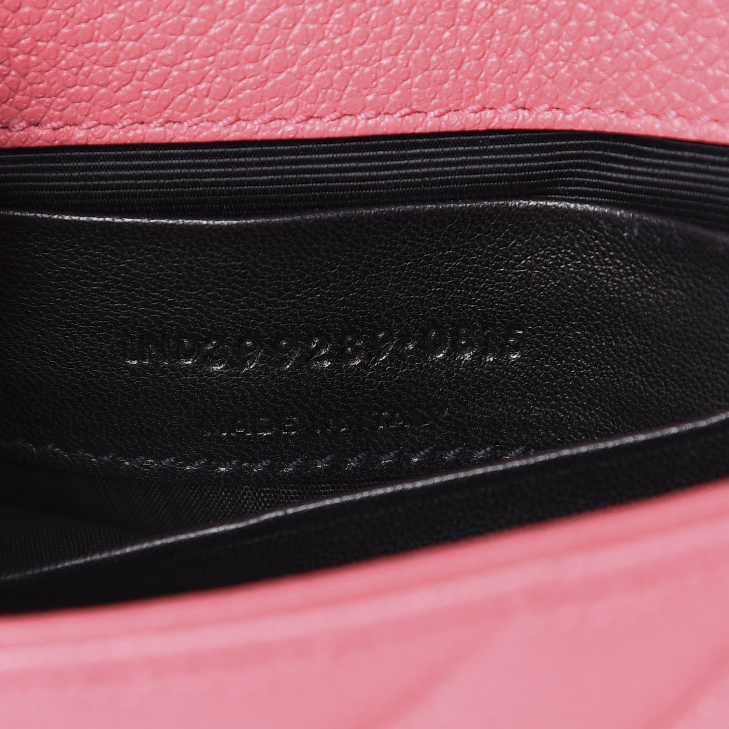 Saint Laurent Grained Calfskin Matelassé Chevron Monogram Classic Baby Chain Bag Rose Dark 7 of 14