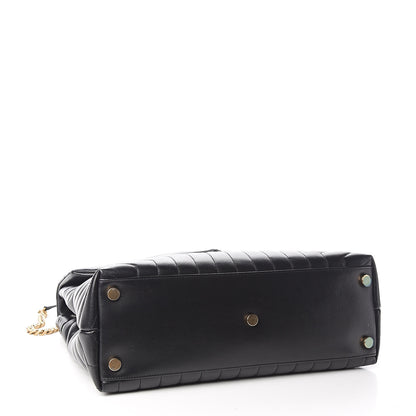 Saint Laurent Calfskin Y Quilted Monogram Large Loulou Chain Satchel Black 4 of 11