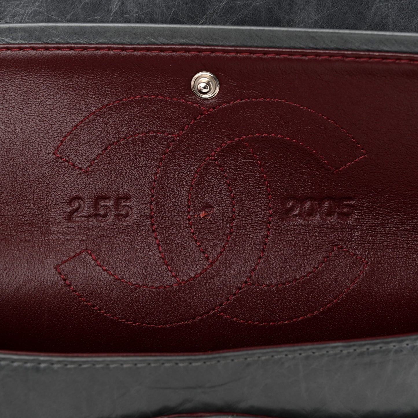 Aged Calfskin Quilted 50th Anniversary 2.55 Reissue 225 Flap Grey