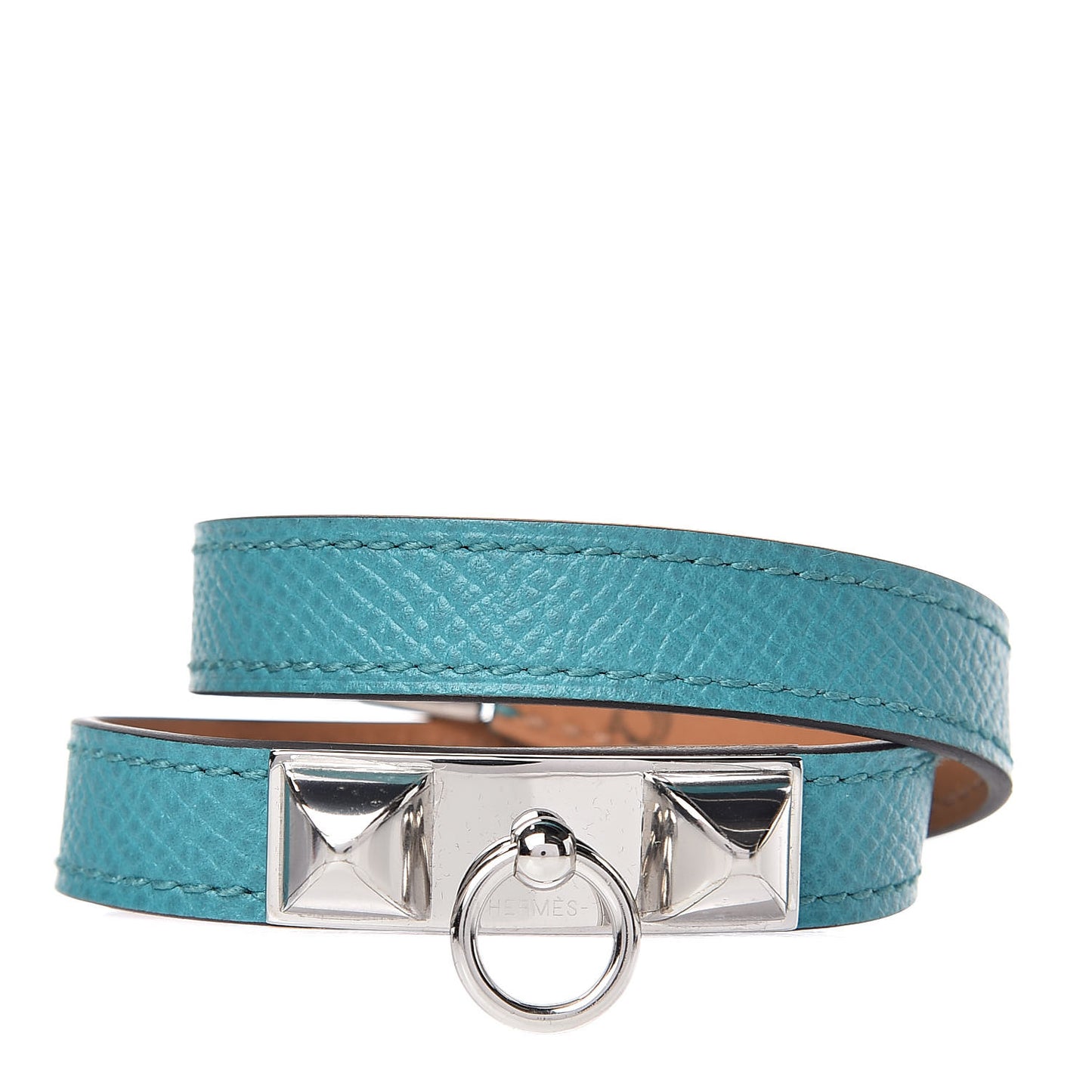Epsom Rivale Double Tour Bracelet S Bleu Paon