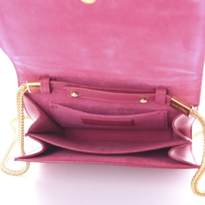 Saint Laurent Calfskin Small Classic Y Satchel Fuchsia 5 of 9