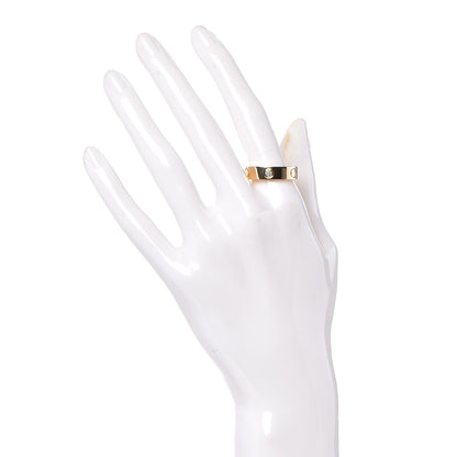 Cartier 18K Yellow Gold 3 Diamond 5.5mm LOVE Ring 59 8.75 2 of 3