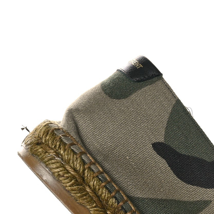 Saint Laurent Canvas Camouflage Espadrilles 42 Kaki Black 10 of 10