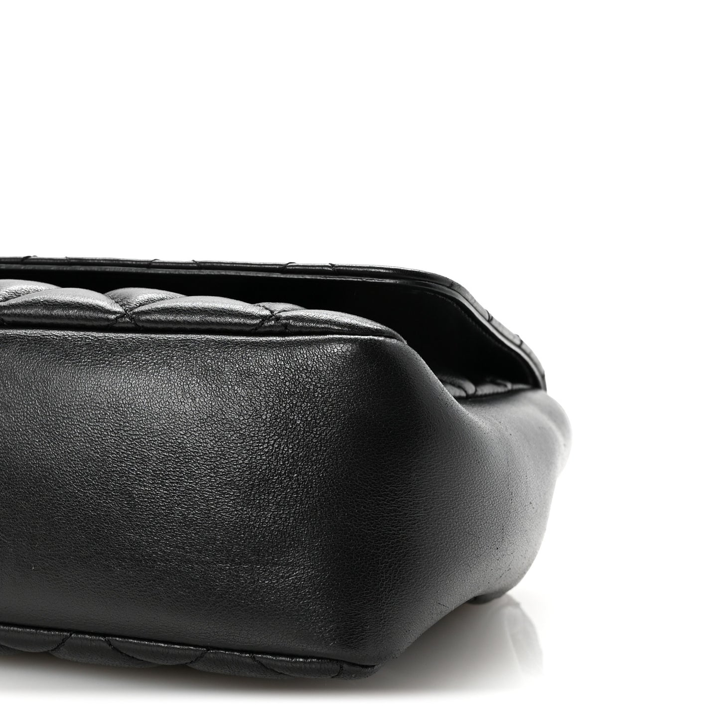 Nappa Quilted Medusa Medium Chain Crossbody Black