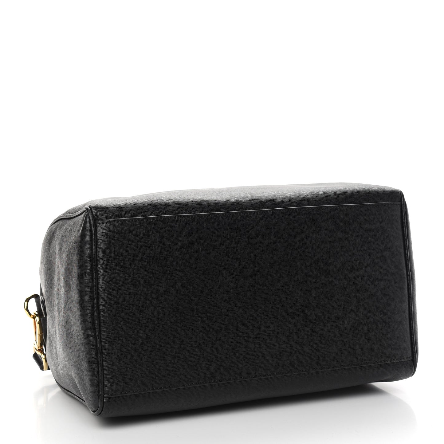Saffiano Calfskin Palazzo Duffle Bag Black
