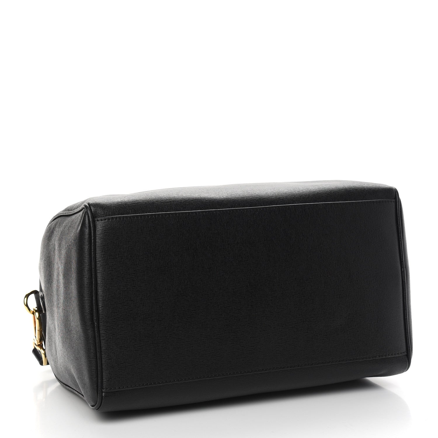 Versace Saffiano Calfskin Palazzo Duffle Bag Black 4 of 10