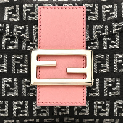 Fendi Zucchino Baguette Black Rosa 7 of 10
