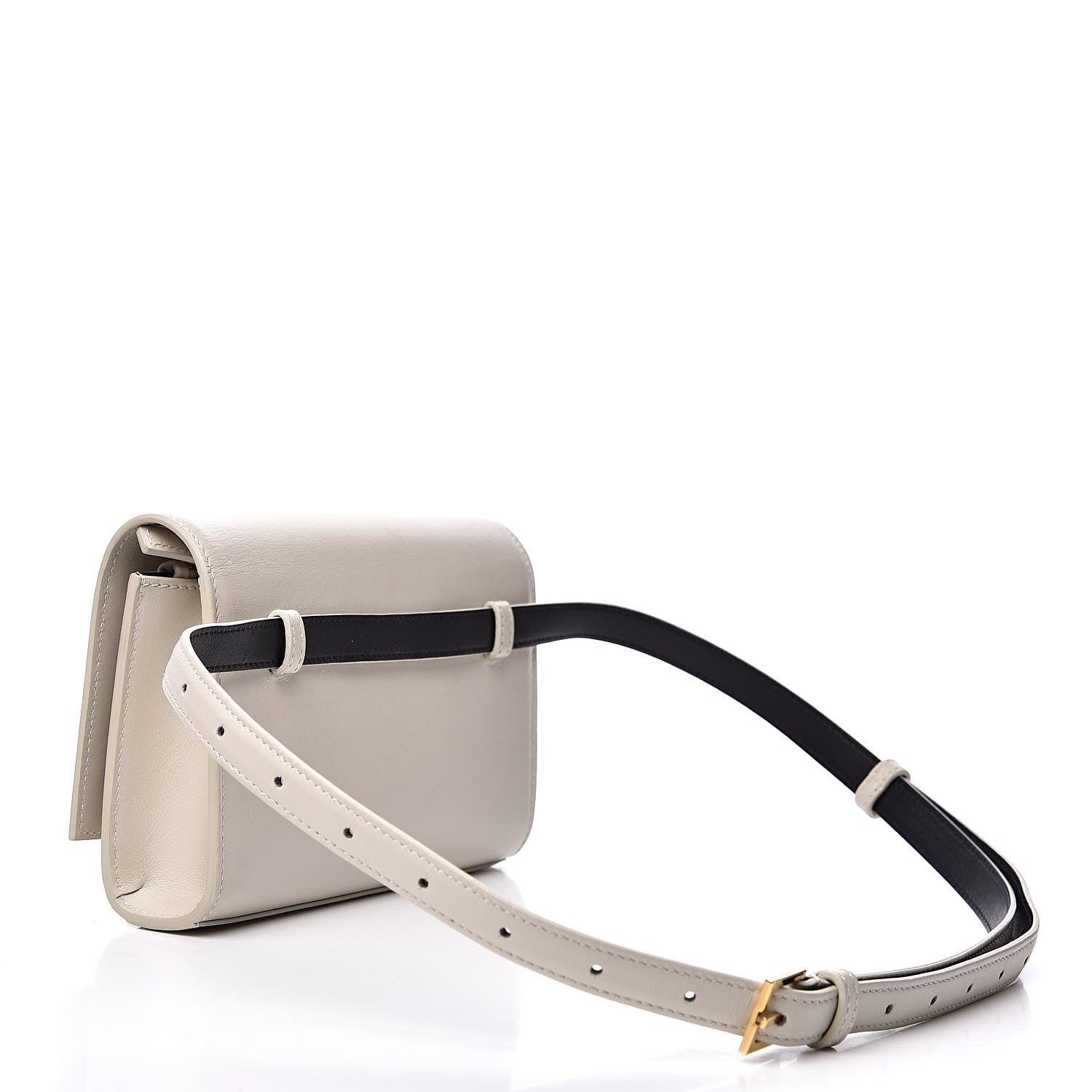 Saint Laurent Smooth Calfskin Monogram Kate Belt Bag Natural 3 of 10