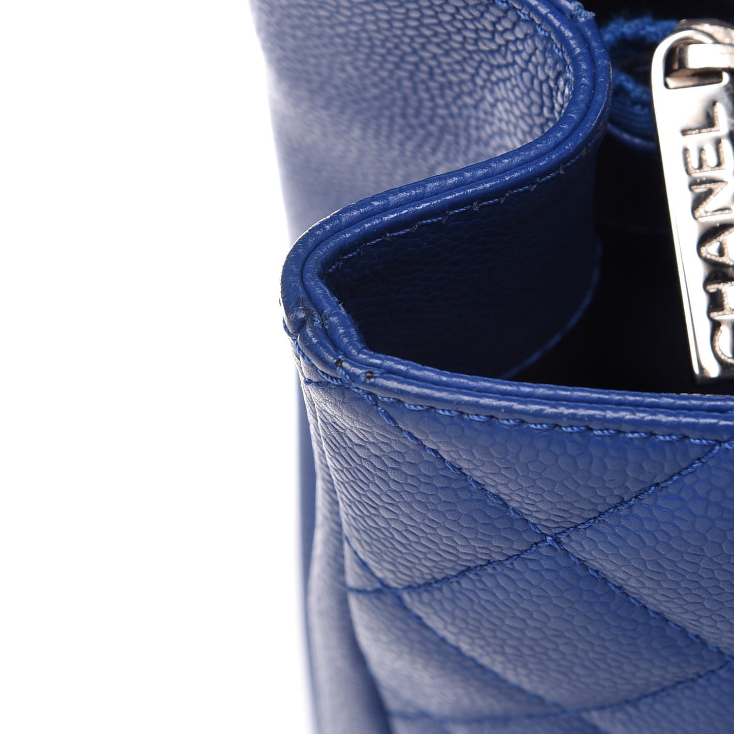 Caviar Quilted Grand Shopping Tote GST Blue