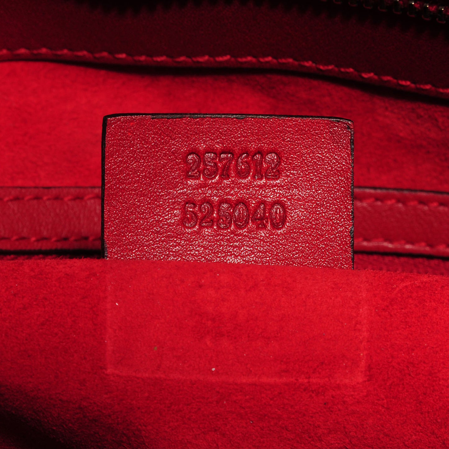 Patent Guccissima Medium Mayfair Tote Red
