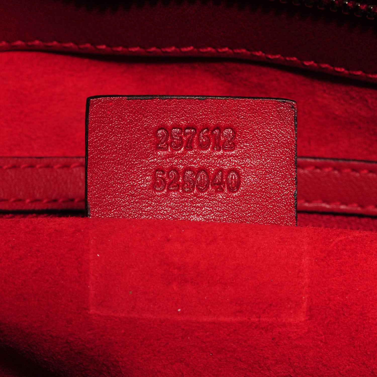Gucci Patent Guccissima Medium Mayfair Tote Red 7 of 7