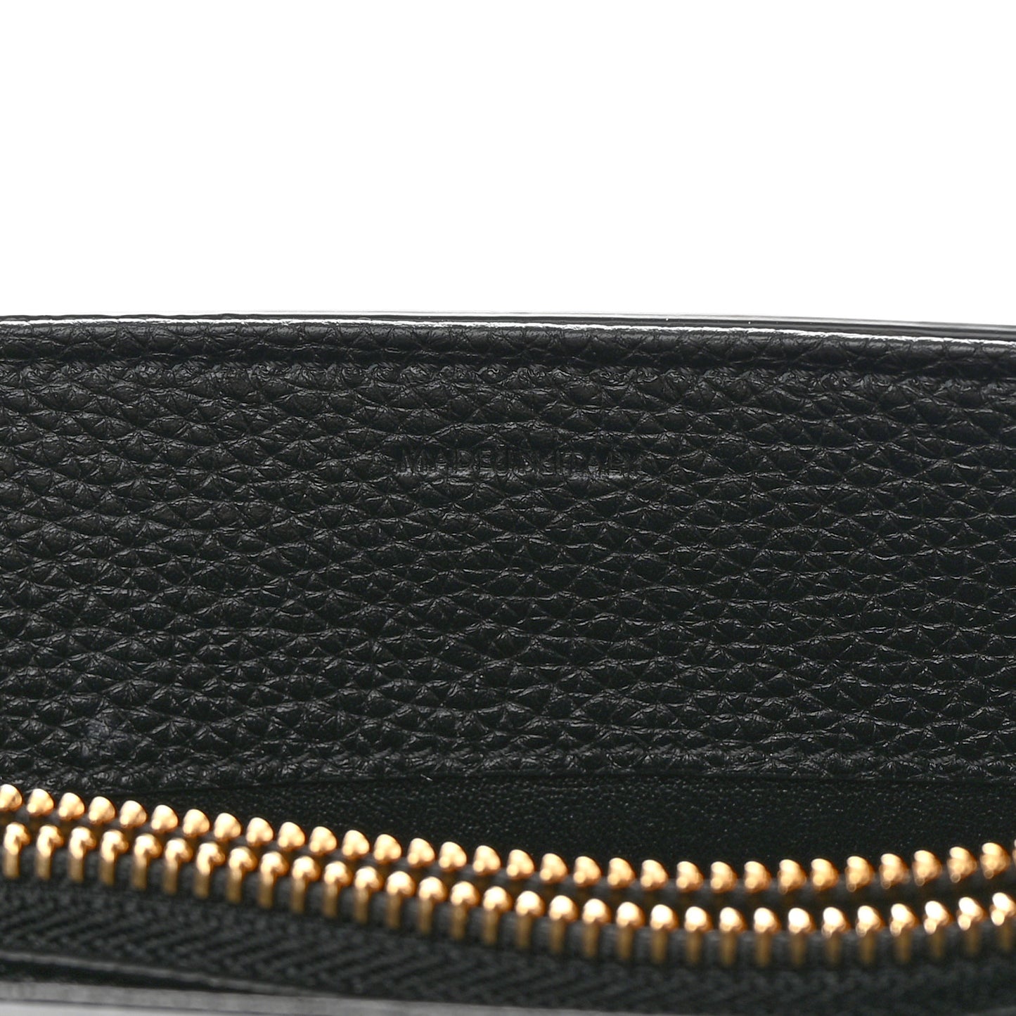 Grained Calfskin Small 16 Top Handle Bag Black