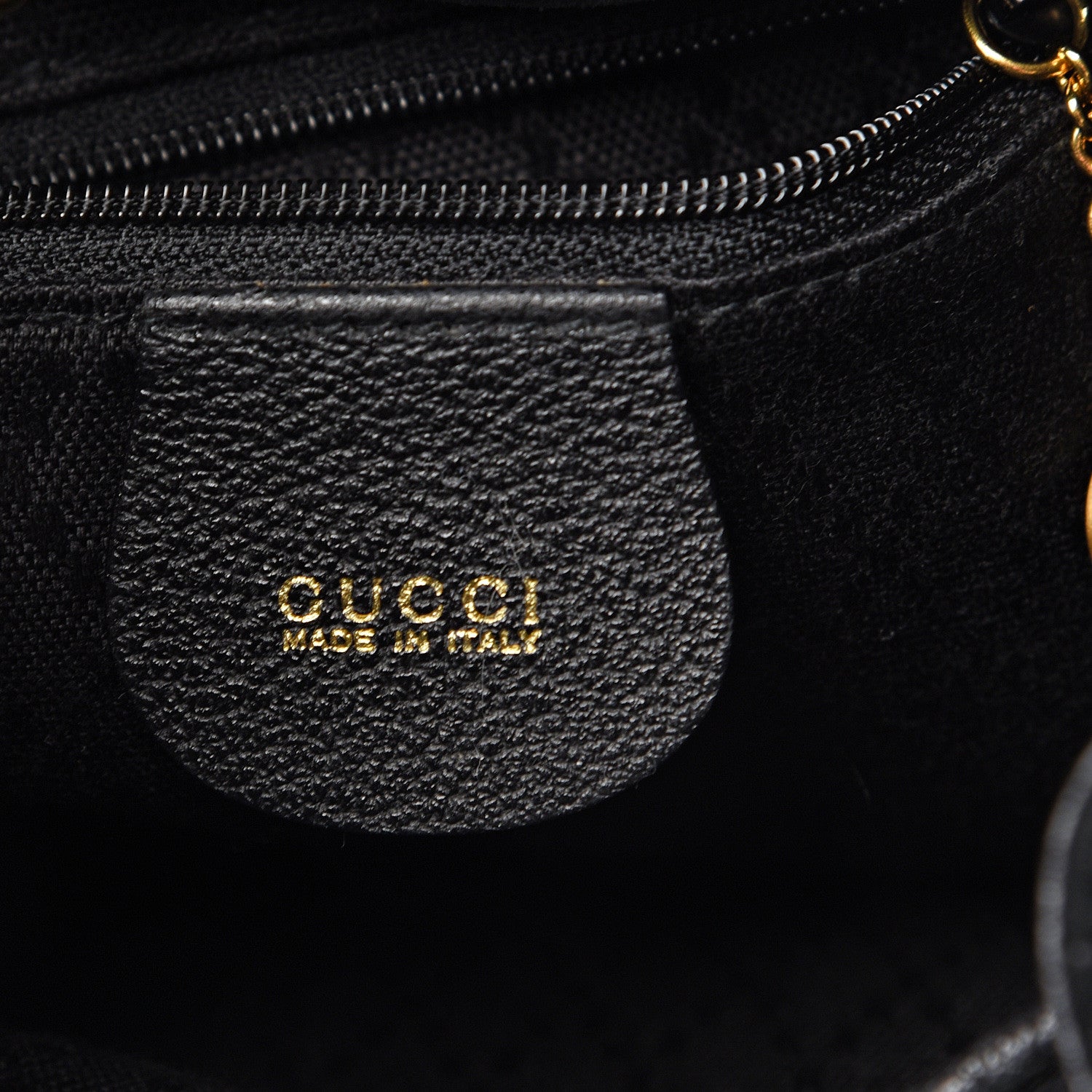 Gucci Calfskin Suede Bamboo Backpack Black 5 of 10