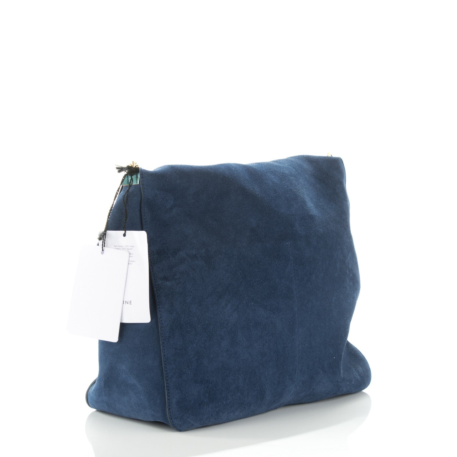 Celine Suede Medium Gourmette Ocean Blue 3 of 6