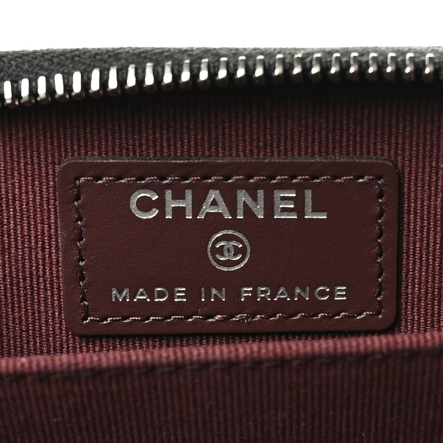 Chanel Caviar Quilted Zip Coin Purse Wallet Black 5 of 6