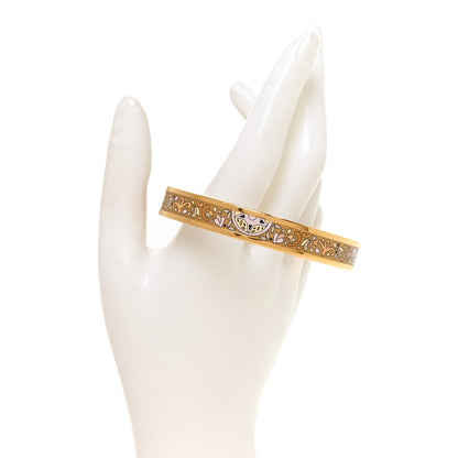 Hermes Enamel Printed Narrow Concours d'Etriers Bracelet 70 2 of 5