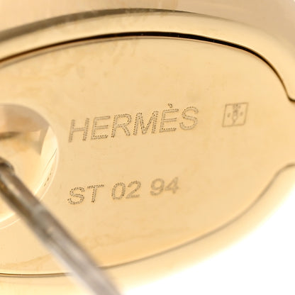 Hermes Enamel Mini Maillon Earrings Rose Candeur 4 of 5