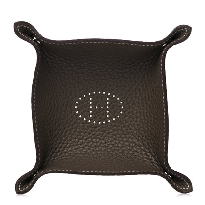 Hermes Taurillon Clemence Mini Mises et Relances Change Tray Etoupe 1 of 8