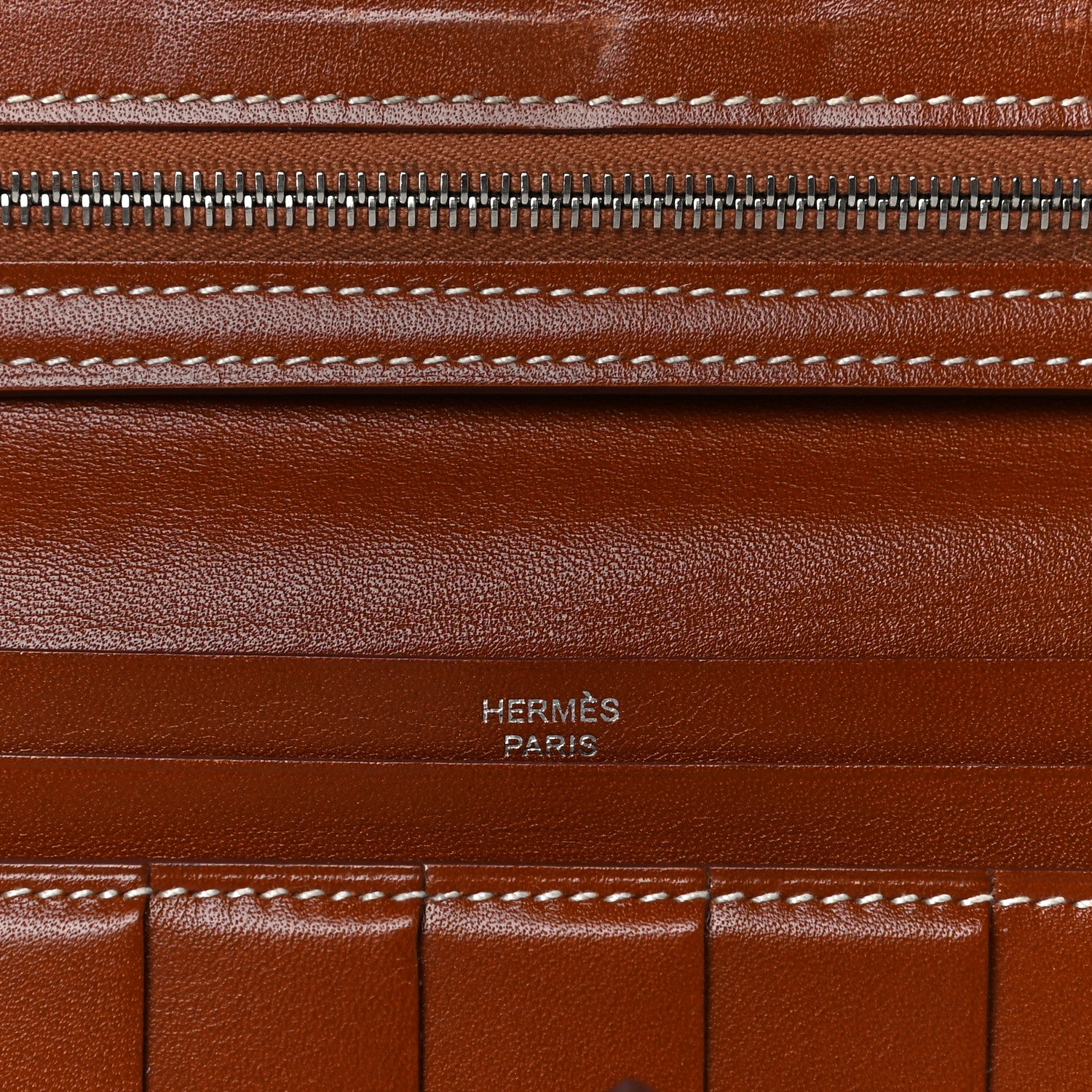 Hermes Tadelakt Bearn Wallet Fauve 10 of 19