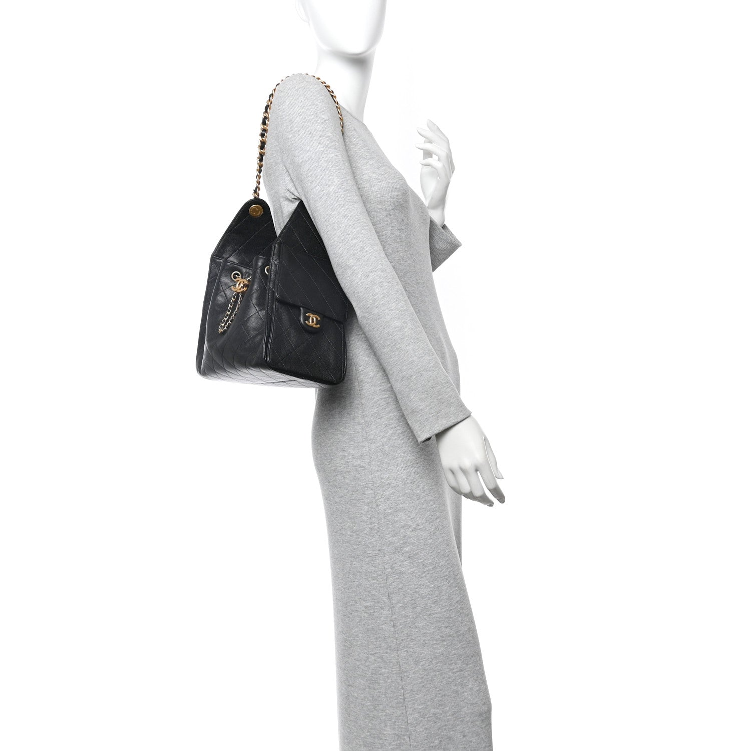 Chanel Caviar Quilted Small Chanel 25 Handbag Black 2 of 10