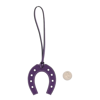 Hermes Swift Paddock Horseshoe Bag Charm Ultraviolet 2 of 4