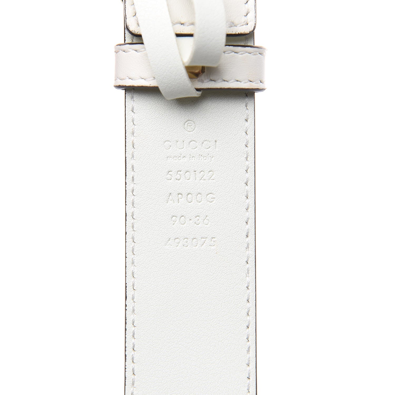 Gucci Moon Calfskin Zumi 30mm Belt 90 36 Off White 5 of 8