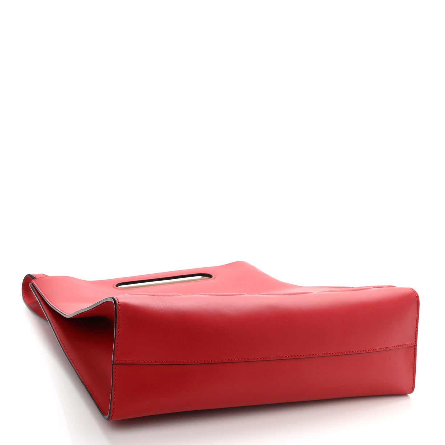 Calfskin Embossed Medium XL Tote Red