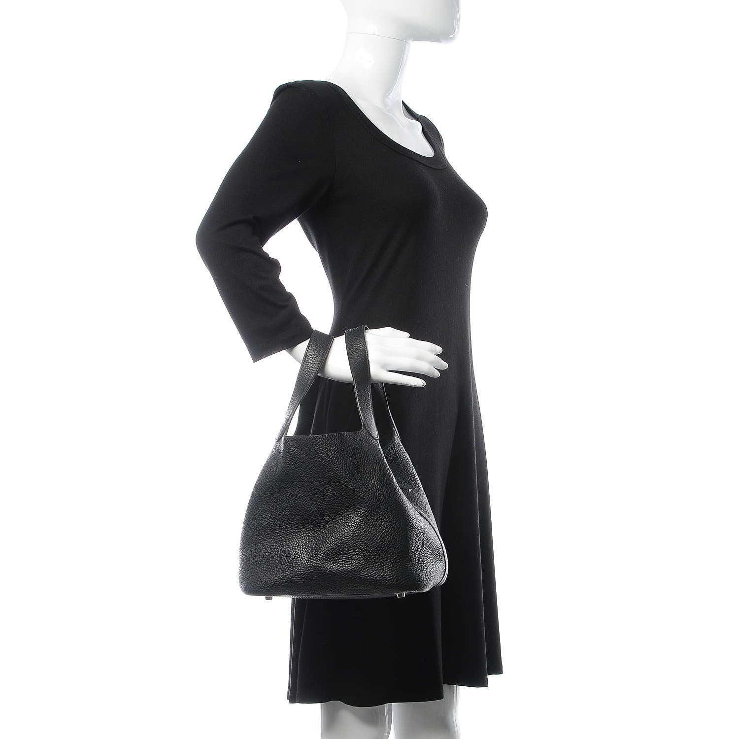Hermes Taurillon Clemence Picotin 22 MM Black 2 of 6