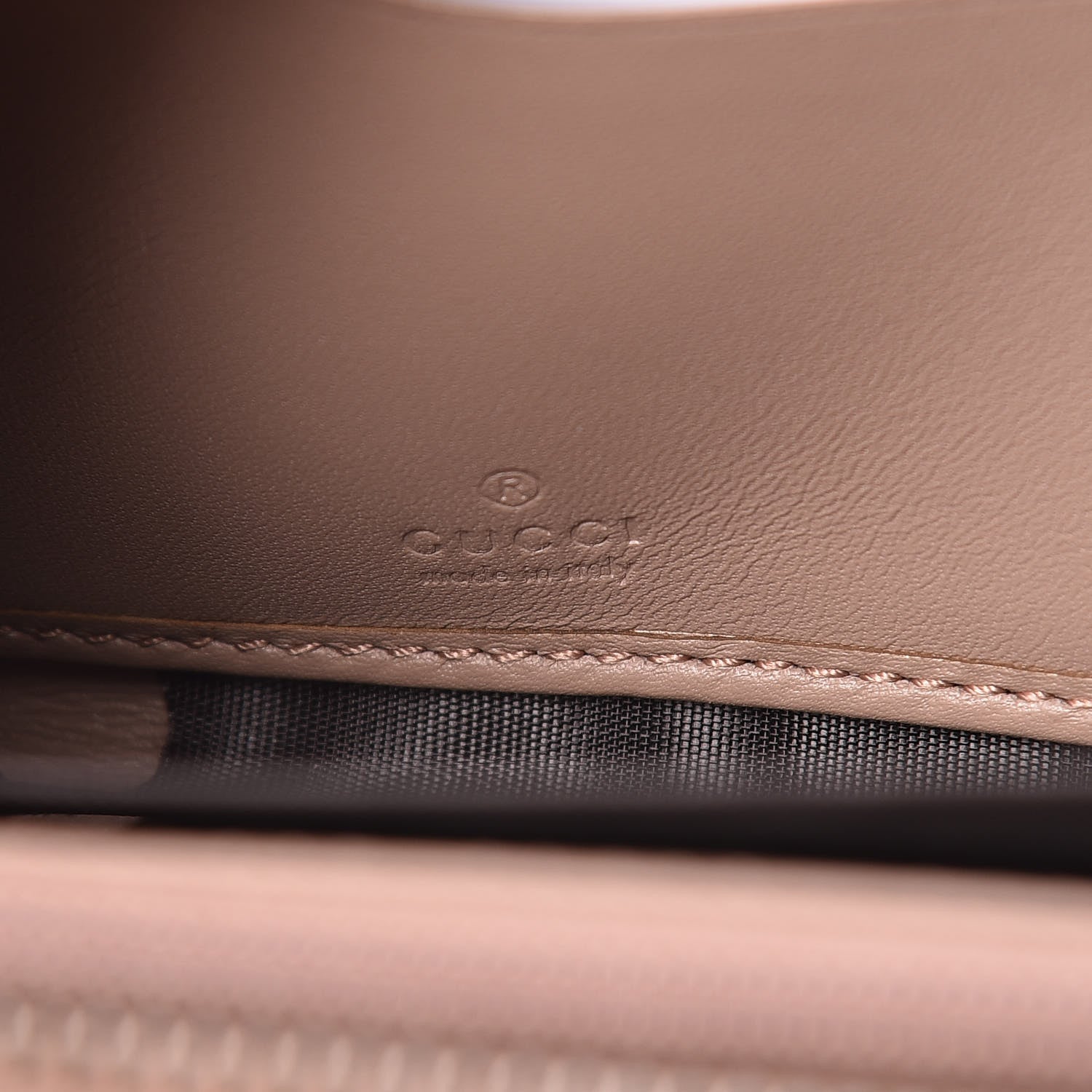 Gucci Calfskin Matelasse Pearly GG Marmont Zip Around Wallet Porcelain Rose 6 of 8