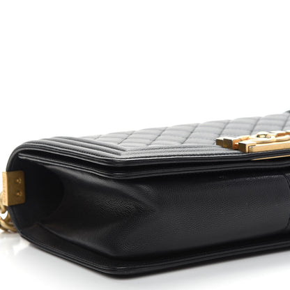 Chanel Caviar Quilted Medium Boy Flap Black 8 of 9