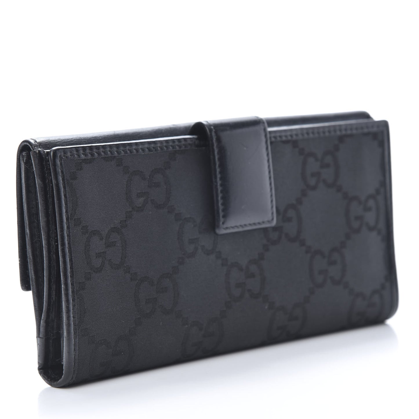 Calfskin Monogram Continental Flap Wallet Black