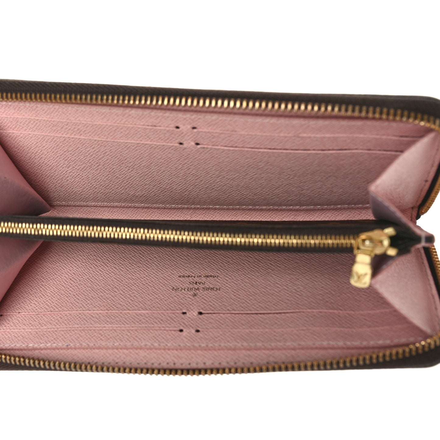 Monogram Clemence Wallet Rose Ballerine