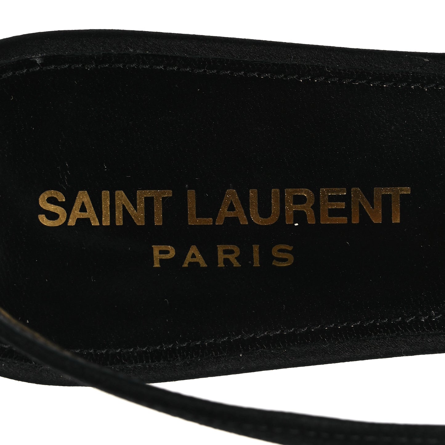 Satin Crepe Babylone Slingback Flats 39 Black