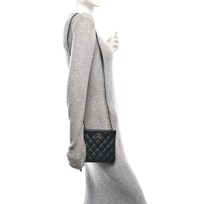 Chanel Calfskin Quilted Crossbody Bag Black 2 of 10