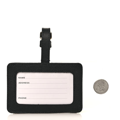 Chanel Caviar Quilted Luggage Tag Black 2 of 5