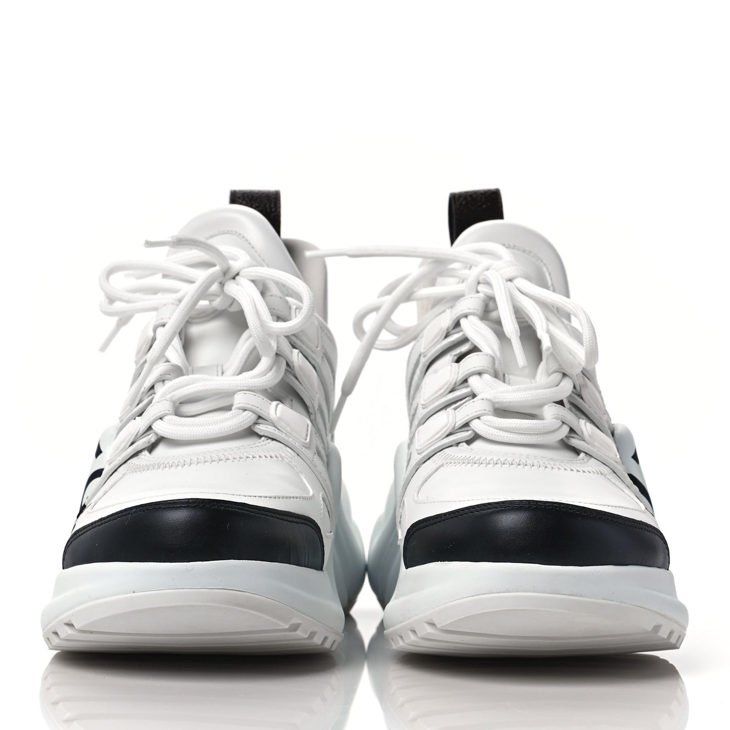 Calfskin Logo LV Archlight Sneakers 37.5 White