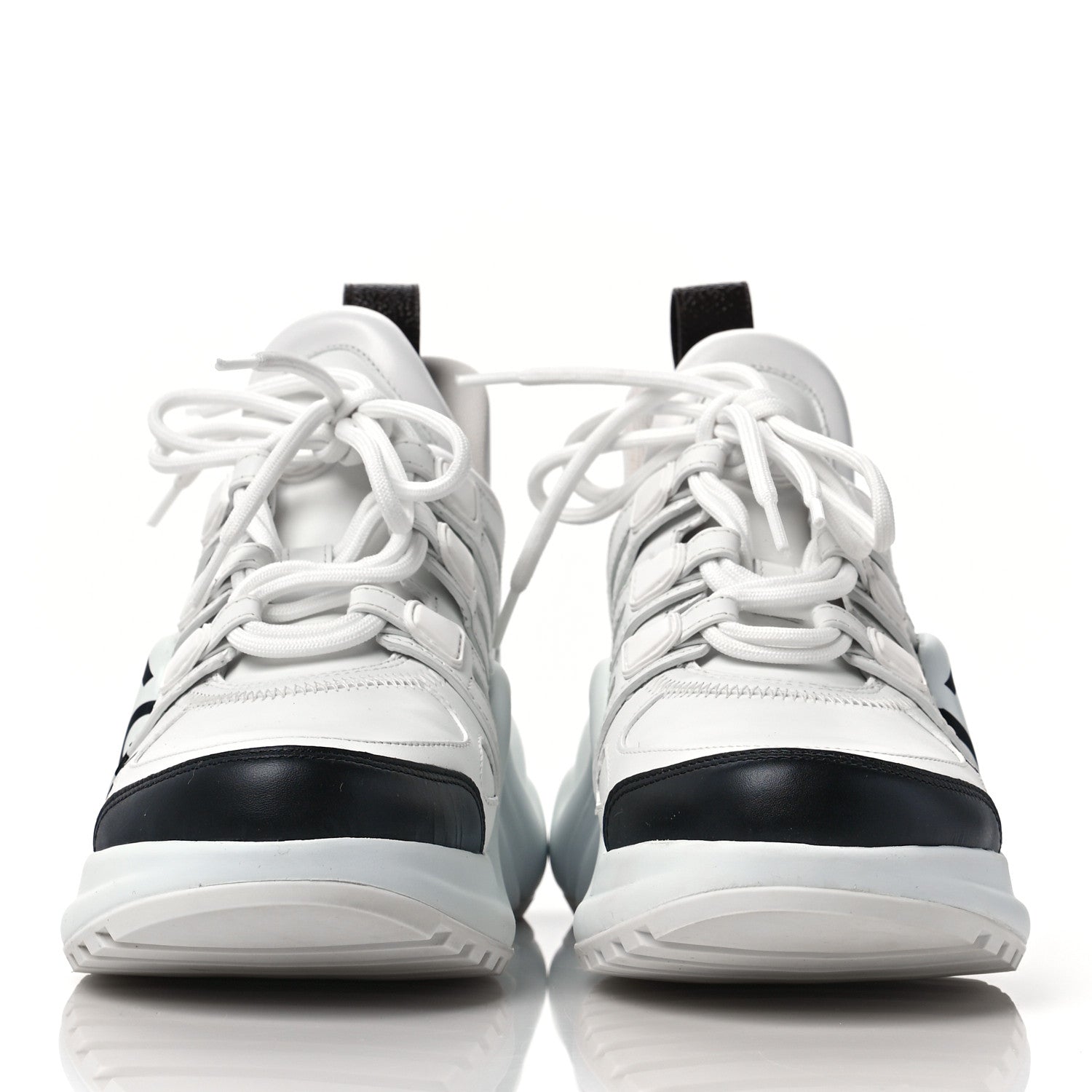 Louis Vuitton Calfskin Logo LV Archlight Sneakers 37.5 White 2 of 6