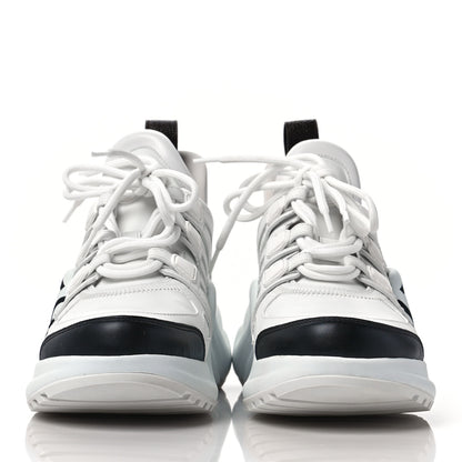 Louis Vuitton Calfskin Logo LV Archlight Sneakers 37.5 White 2 of 6