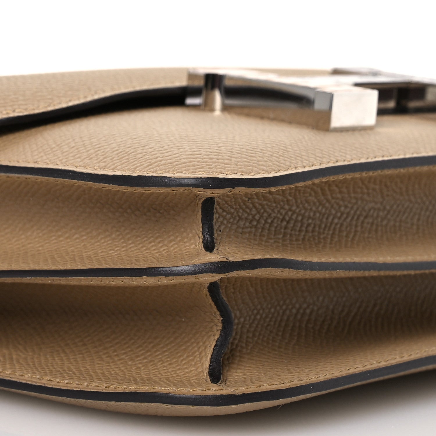 Hermes Epsom Shiny Alligator Lizard Constance 18 Poussiere 11 of 14