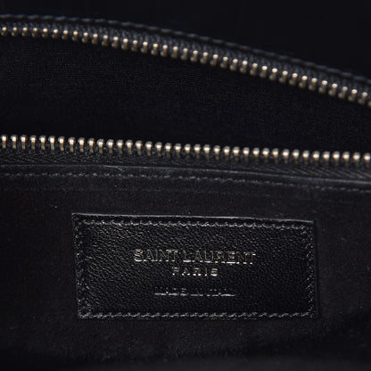 Saint Laurent Croc Calfskin Embossed Small Sac de Jour Black 6 of 7