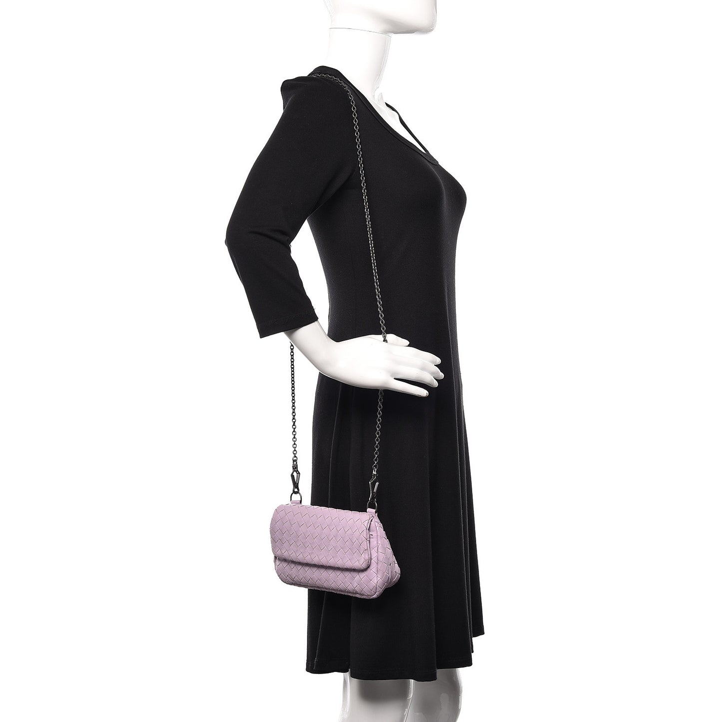 Nappa Intrecciato Mini Chain Messenger Parme