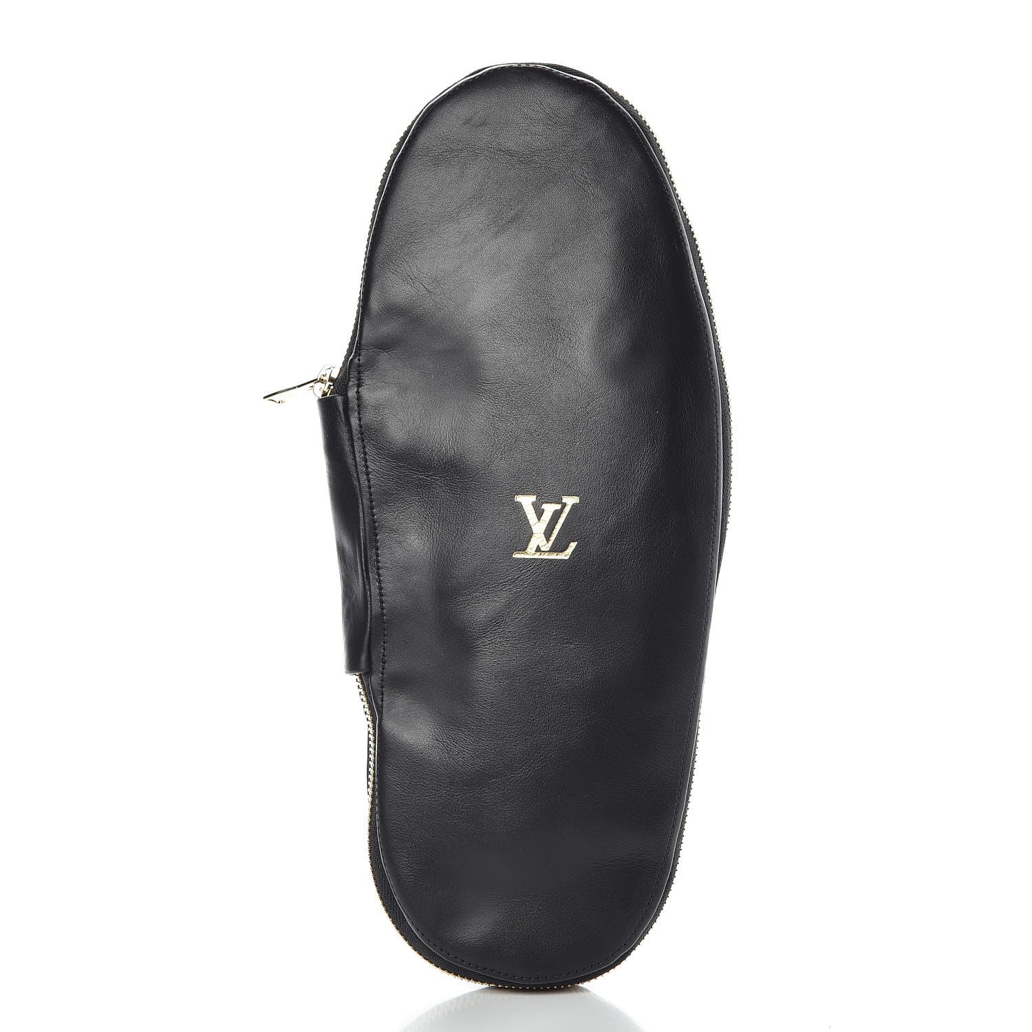 Louis Vuitton X SUPREME Lambskin Mens Hugh Slippers 8 Black 9 of 16