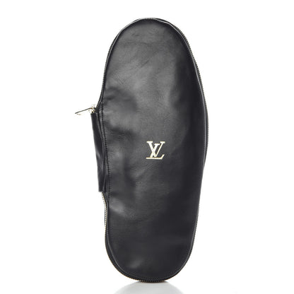 Louis Vuitton X SUPREME Lambskin Mens Hugh Slippers 8 Black 9 of 16