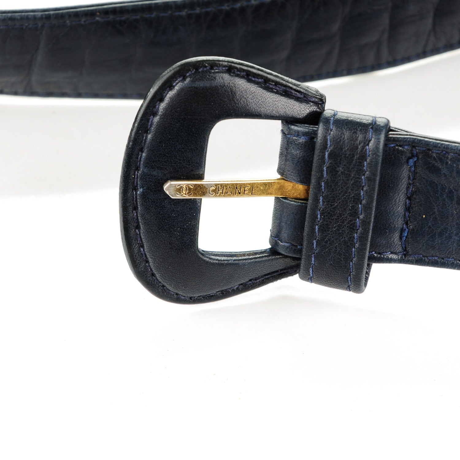 Chanel Lambskin Quilted Flap Waist Belt Bag 70 28 Navy 11 of 13