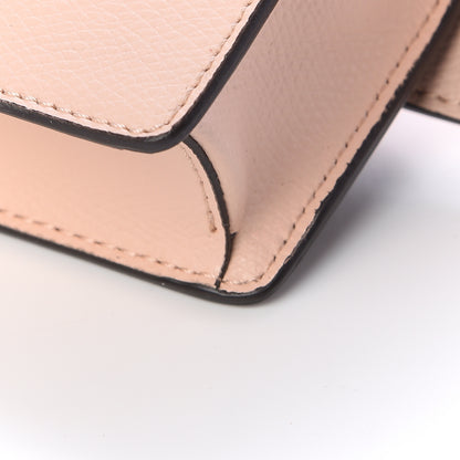 Fendi Vitello Cruise F is Fendi Bi-Color FF 1974 Embossed Envelope Belt Bag Maya Black Light Rose 11 of 11