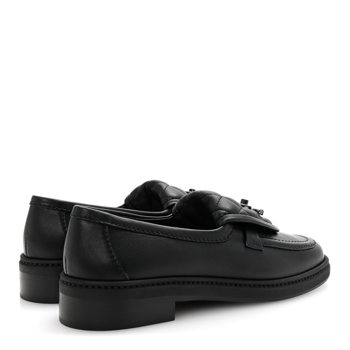 Lambskin Quilted CC Turnlock Loafers 36 Black